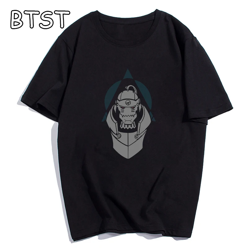 

Alchemist Brothers Men t-shirt Ulzzang Gothic Fashion Summer Tees Harajuku Fun Hip Hop Short Sleeve Tops anime T-Shirt