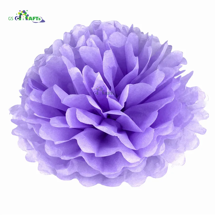 23.Light Purple Высота каблука 10 см, каблук 15 см, 20 см, 25 см, свадебных платьев, декоративных изделий и Бумага помпонами Pom Poms 4 6 8 10 дюймов шары вечерние дома декоративная ткань украшения ко дню рождения - Цвет: 23.Light Purple