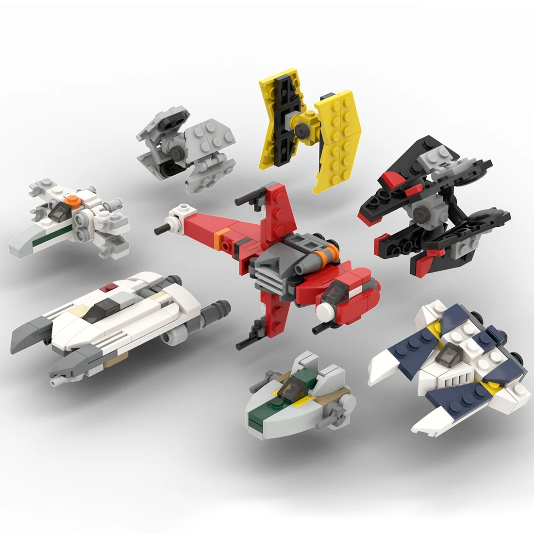 

Authorized MOC-50457 368Pcs Micro Space-Wars Rebels Spaceship Model Bricks Kit Building Blocks Set (Designed by Ron_mcphatty)