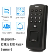 Standalone Keypad Fingerprint Access Control Doorbell 125khz Card Key Reader Biometric Fingerprint Door Access Control System