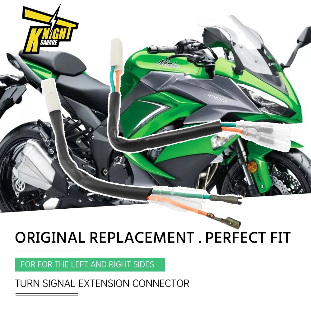 

1 пара, удлинитель для светодиодсветильник ламп, для мотоциклов KAWASAKI