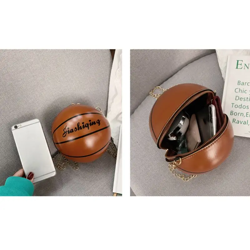 Женская сумка-мессенджер через плечо из ПУ кожи в форме баскетбола | Багаж и сумки