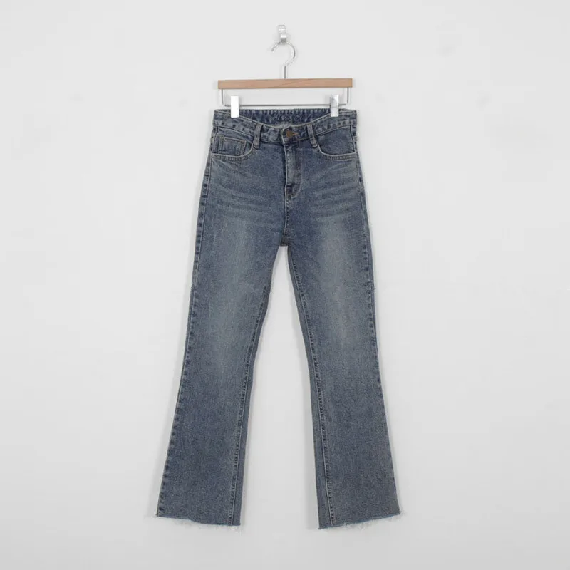 

2020 New Korean Casual All-match High-waist Flared Pants New Women's Nine-point Pants Show High Skinny Jeans