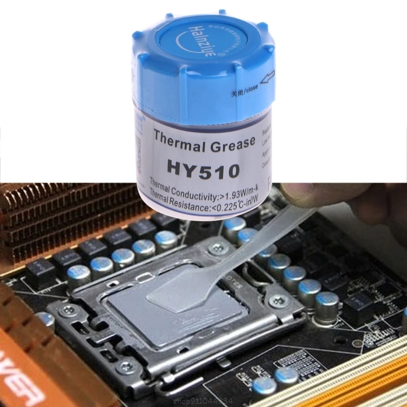 

10G HY510 Thermal Grease Compound Silicone CPU Heat Sink Cooling Paste Gray D11 20 Dropship