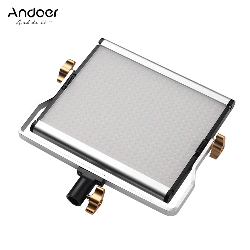 Andoer 29W 3200 5600K 480 LED Beads CRI95 + видео свет портативная панель заполняющая лампа для