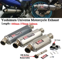 38 51mm yoshimura universa motorcycle exhaust escape modify motocross muffler removable db killer stainless steel moto link pipe