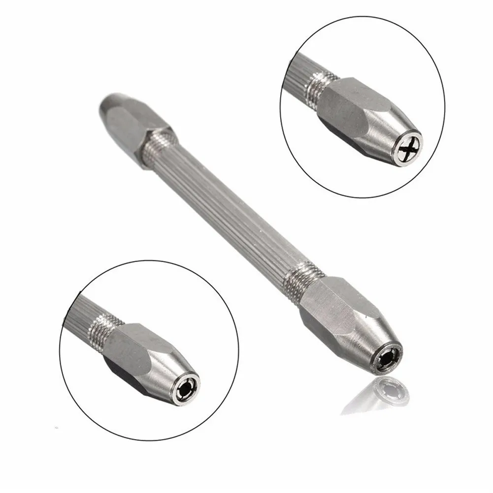 

Punch Pin Vice 0 - 3.1mm Screwdrivers Home Carving Clock Repair Kit Watch Tools Drill Bit Holder Hexagonal Double-headed Holder