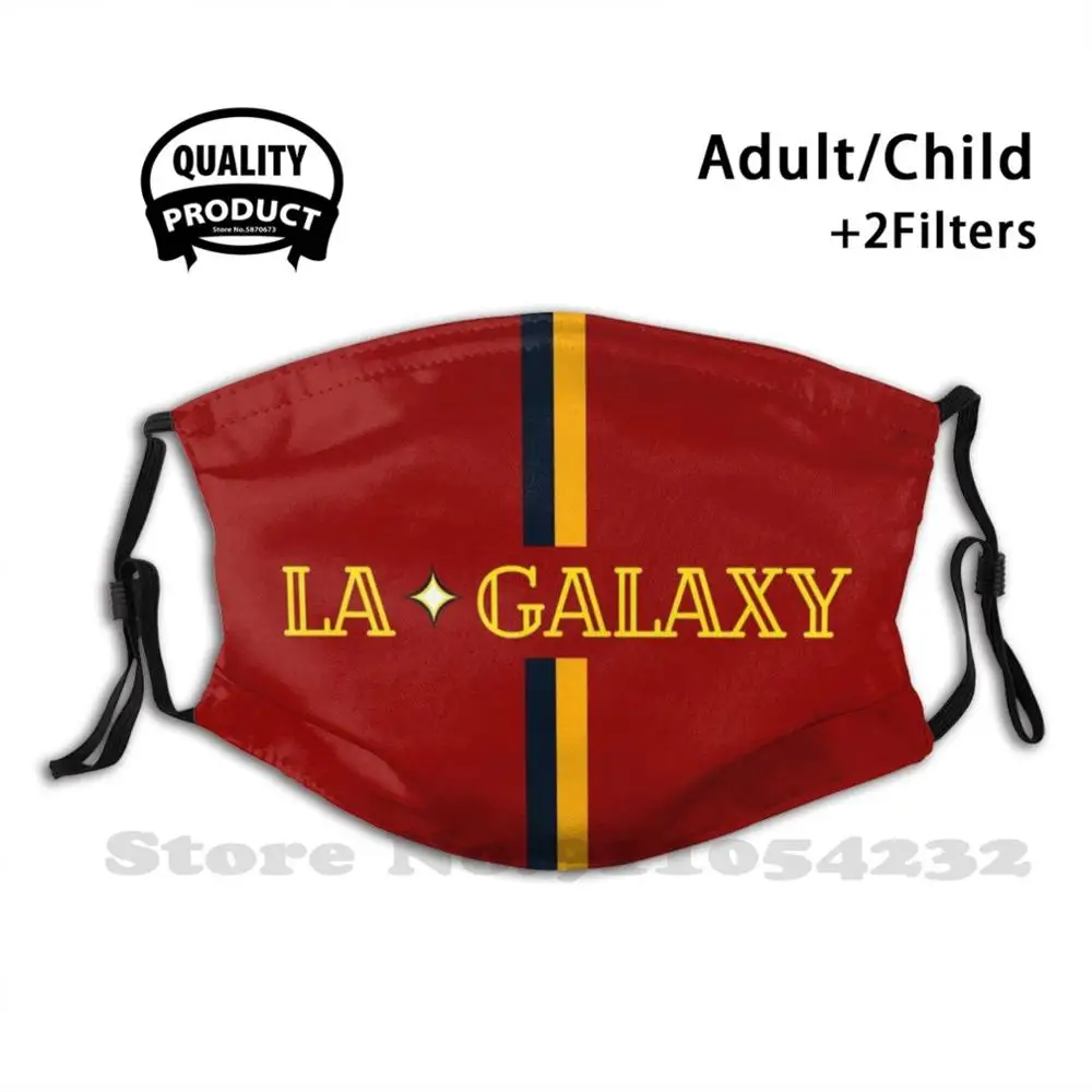 

Футбольная команда La Galaxy, футбольный клуб Lafc, коричневая модная забавная маска, игрок Juve O Angeles Logo Пирло Бекхэм, футбол