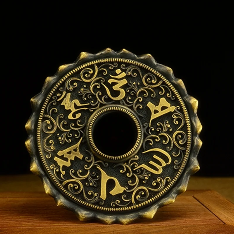 Цельный медный ручной привод молитвенные диски колодки Lotus Eight благоприятные