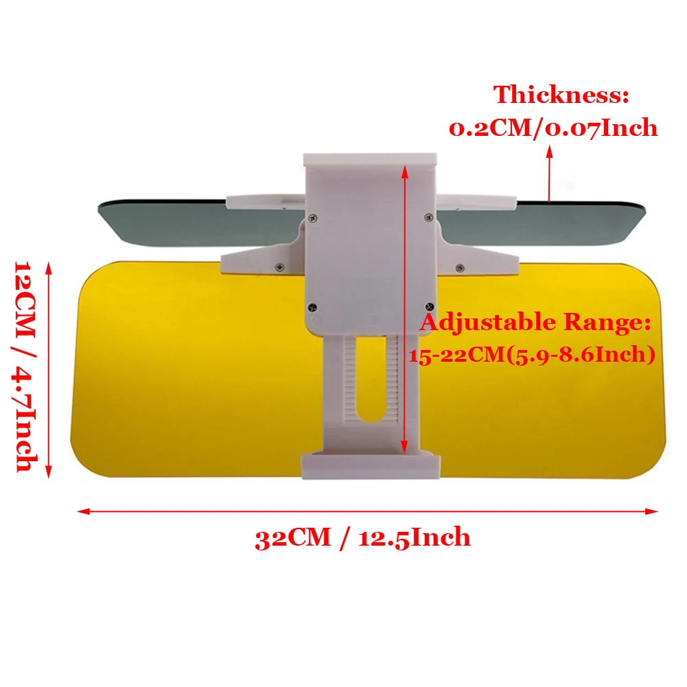 Антибликовое автомобильное зеркало с откидной крышкой и солнцезащитным
