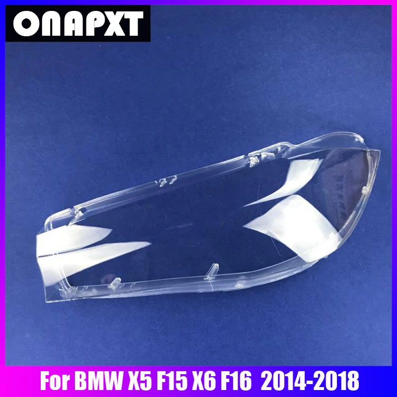 

For BMW X5 F15 X6 F16 Glass Head Light Lampshade Lamp Shell Transparent Lens 2014-2018 Front Headlight Cover Replacement