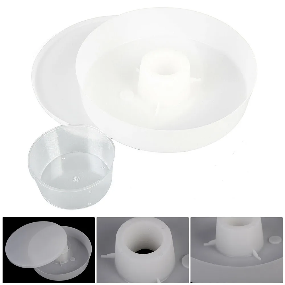 

2L Bee Feeder 4 Pint Round Honeybee Hive Top Entrance Beekeeping Plastic Feeding Tool Apiculture Beekeeper Garden Supplies
