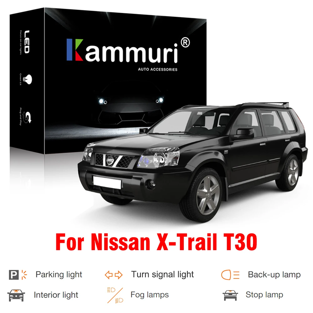 100% Canbus Светодиодная наружная внутренняя лампа для Nissan XTrail X-Trail T30 светодиодный