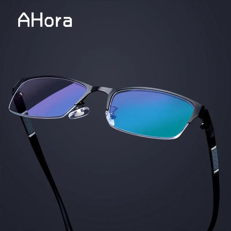 

Ahora Classic Men Business Reading Glasses Ultalight Alloy Half Frame Presbyopia Eyeglasses Hyperopia Eyewear +1.0+1.5...+4.0