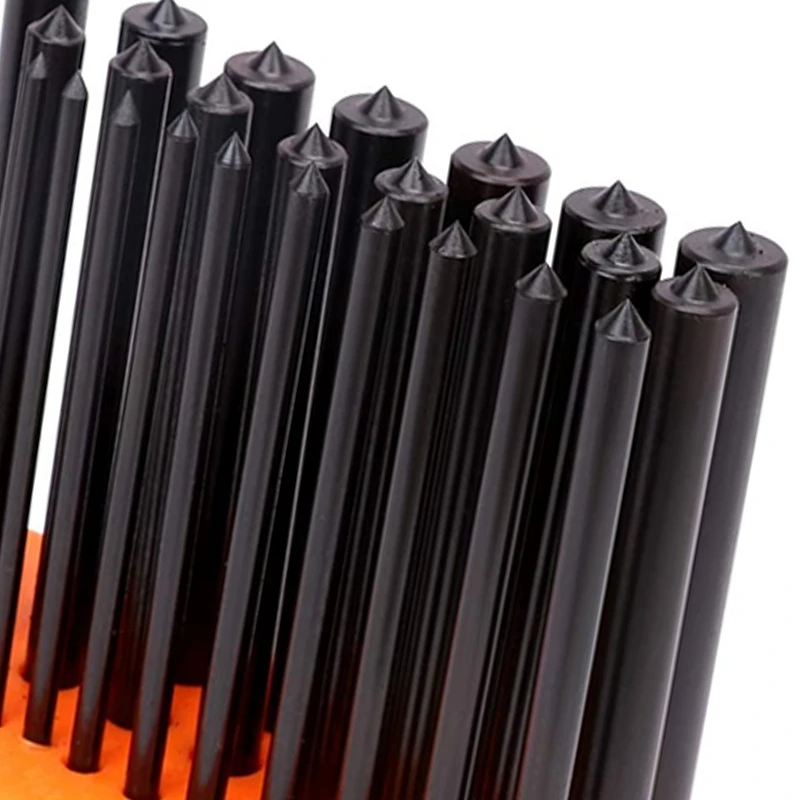 

28-Piece Transfer Punch Set, 3/32 Inch - 1/2 Inch, Heat Treated Alloy Steel Forging