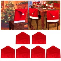 christmas chair cover dining room santa hat chair back covers for wedding dining room office banquet house chaise chair cover