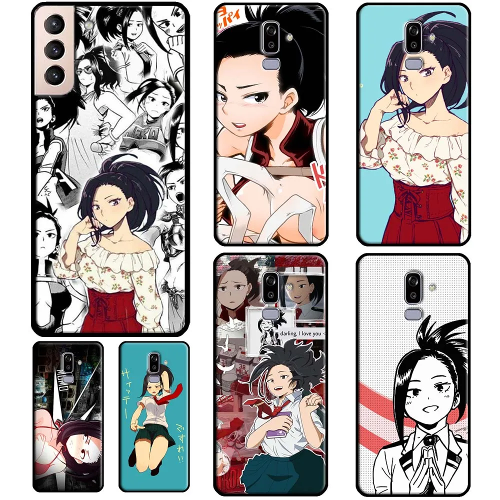 Чехол для телефона momo yaoyorozu Boku no Hero Академия для Samsung Galaxy A3 A5 J1 2016 J3 J5 J7 2017 A6 A8 J6 J4 Plus J8 A7 A9 2018