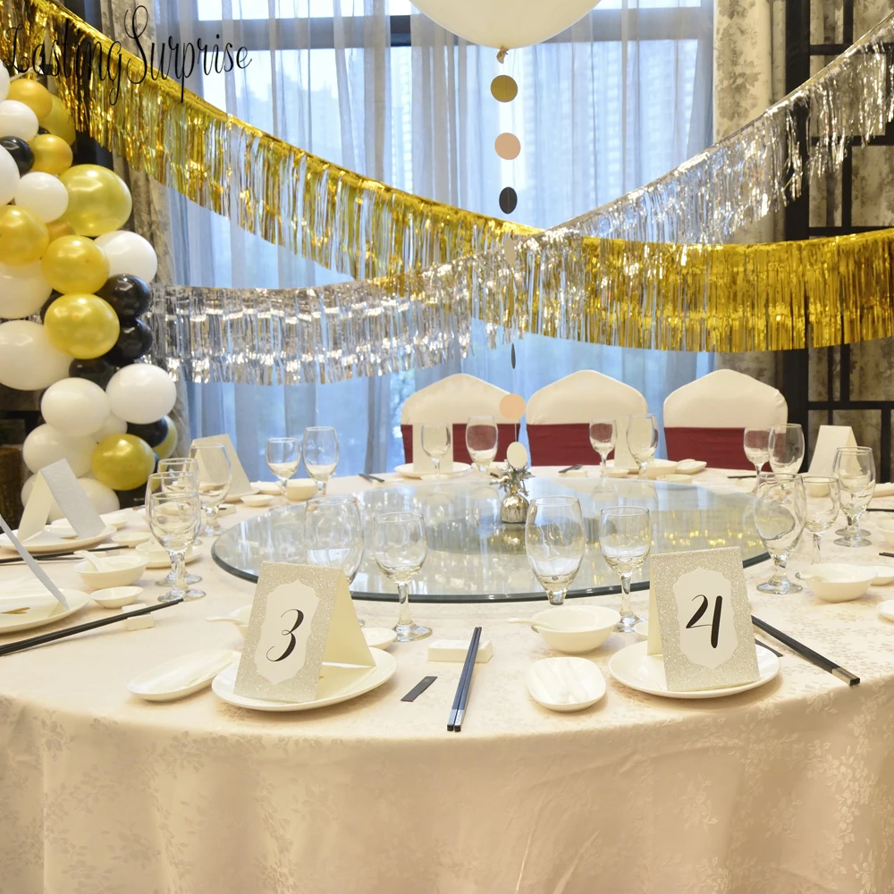 Золотой блестящий стол с номером карты 1 10 место для стола карта ресторана