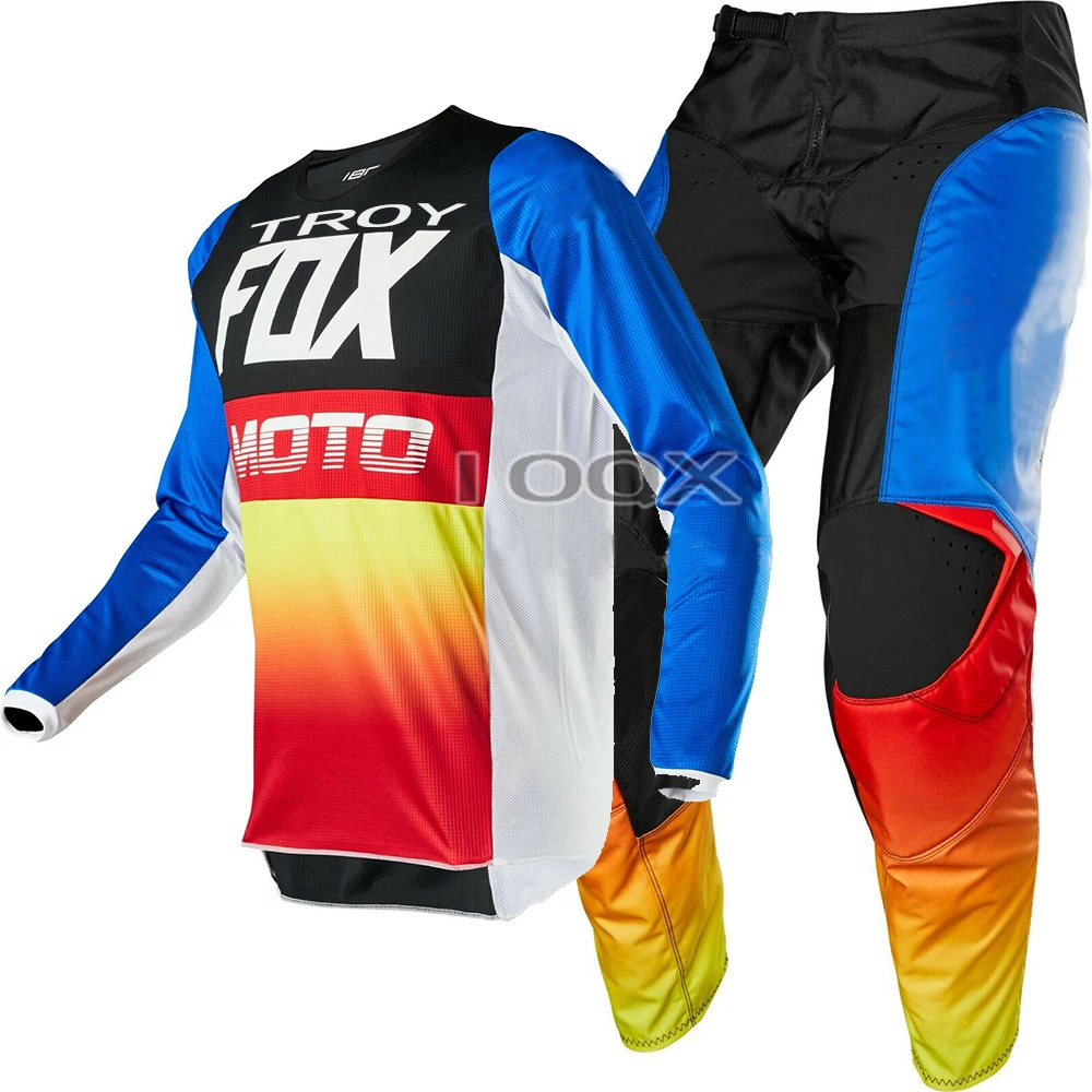 

Free shipping 2020 Troy Fox 180 Fyce Gear Set Motorbike Downhill Bike Riding Suit Motocross Kit For Adult