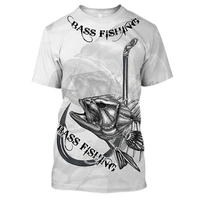 2021 new summer the latest fish outdoor t shirt man 3d cool print fishing men short tops casual men fishing t shirt mens clothes