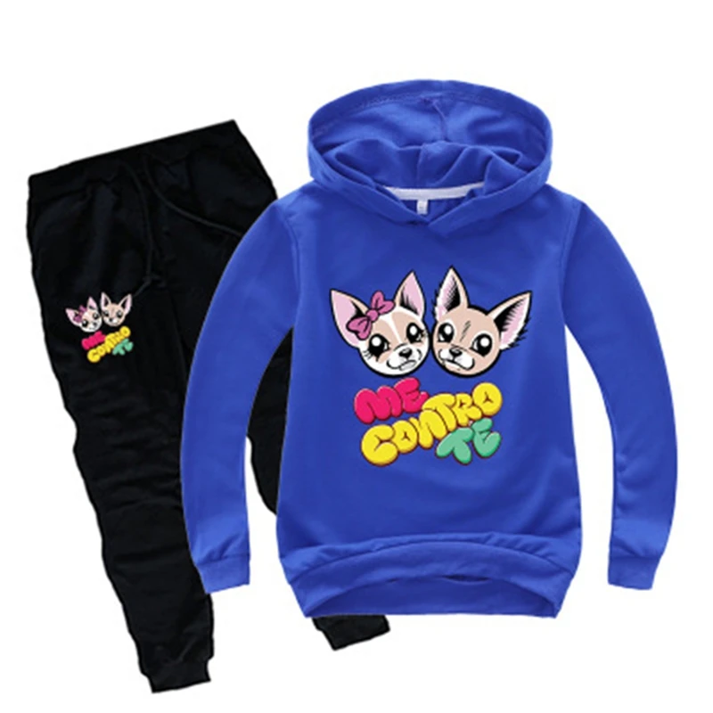 New 2-14Y Fashion me contro te Clothes Set Kids Tracksuit Boys Sport Suit Girls Teen Long Sleeve Sweatshirt Hoodies Pants 2pcs