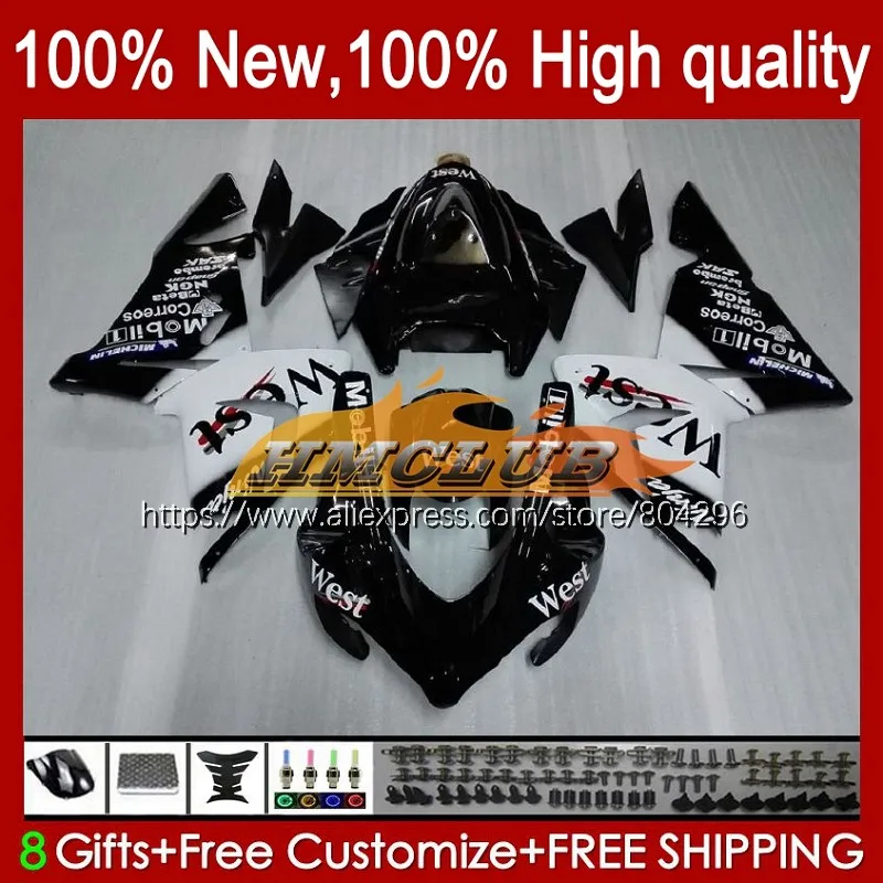 

Корпус для KAWASAKI NINJA ZX 1000 CC ZX-10R 2004 2005 84No.11 ZX 10 R ZX1000CC 1000CC ZX Black west 10R ZX10R 04 05 обтекатель