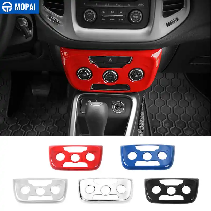 Декоративная панель MOPAI для салона автомобиля кондиционера наклейки Jeep Compass 2017 Up