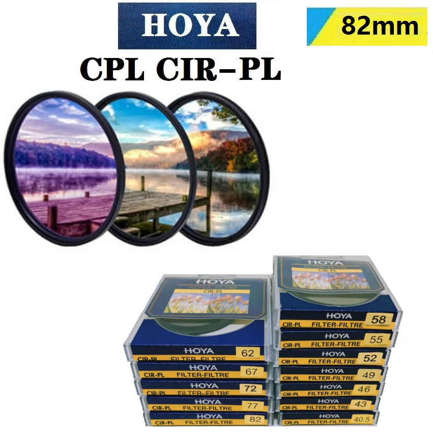 Ультратонкий круговой поляризационный фильтр HOYA CPL CIR PL 82 мм цифровой протектор