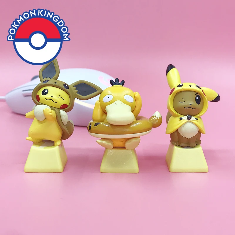 

DIY customized pbt keycap for pokemon pikachu elf handmade anime keys for keyboard game cherry mx Switch