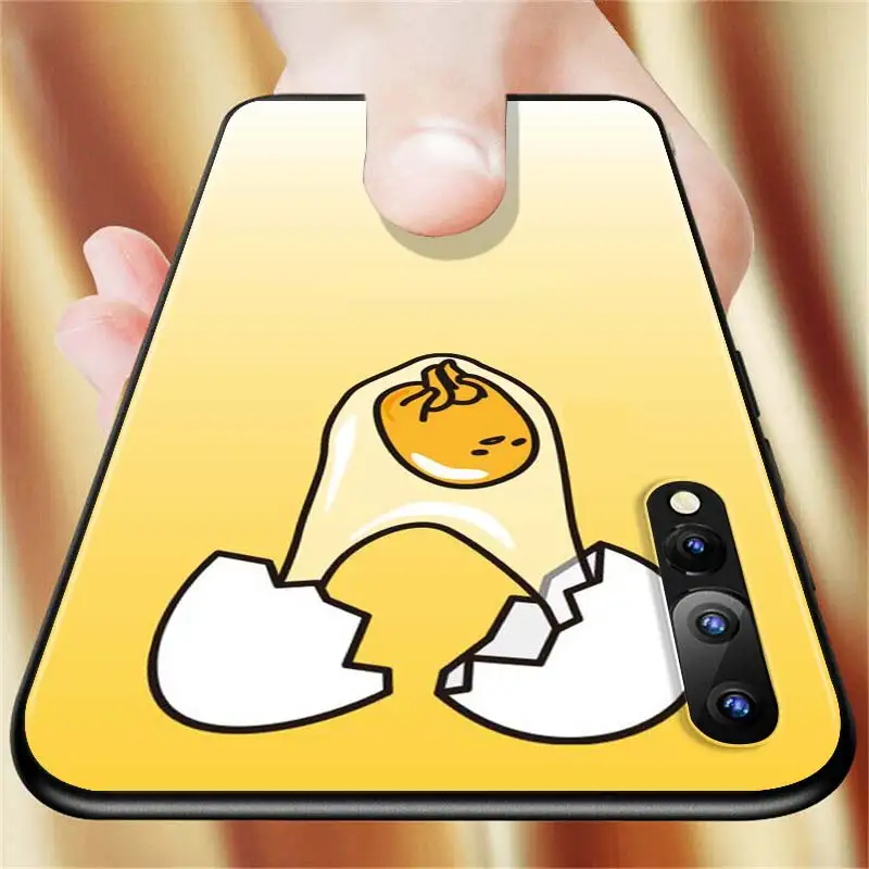 

Gudetama Lazy Egg Back Silicone Phone Case for Samsung Galaxy A90 A80 A70S A60 A50S A40 A20E A20 A10S Soft Black Cover