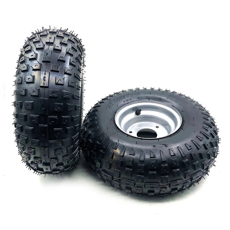 6 Inch ATV Wheel 145/70-6 All Terrain Vehicle Tyre Fit For 50cc 70cc 110cc Small ATV Quad Front Or Rear Wheels