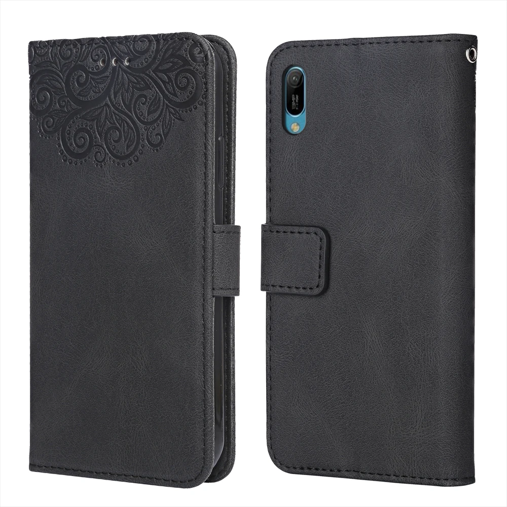 Для Huawei Enjoy 9e цветок тиснение чехол MRD LX1 LX3 LX1N кожаный книжка с откидной крышкой