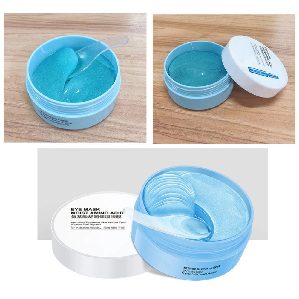 

60pcs / Box Eye Patches Remove Dark Circles Eye Bag Moisturize Crystal Collagen Gel Eye Sleeping Masks Hyaluronic Acid Eye Masks