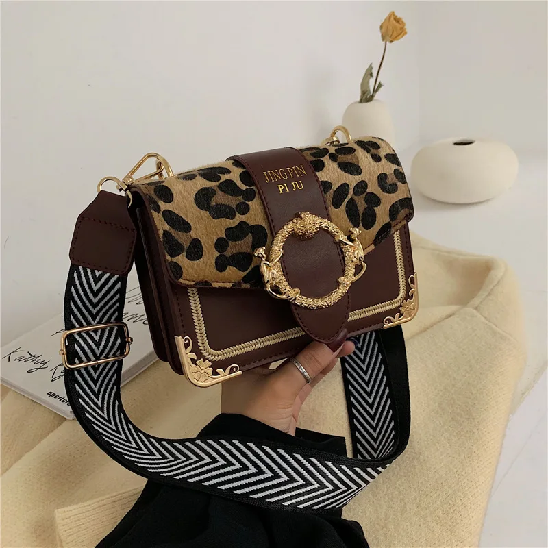 2019 женские леопардовые сумки на плечо из искусственной кожи черные и бордовые