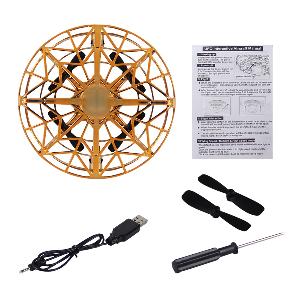 Автоматический беспилотник летящая игрушка интеллектуальное вращение на 360 °