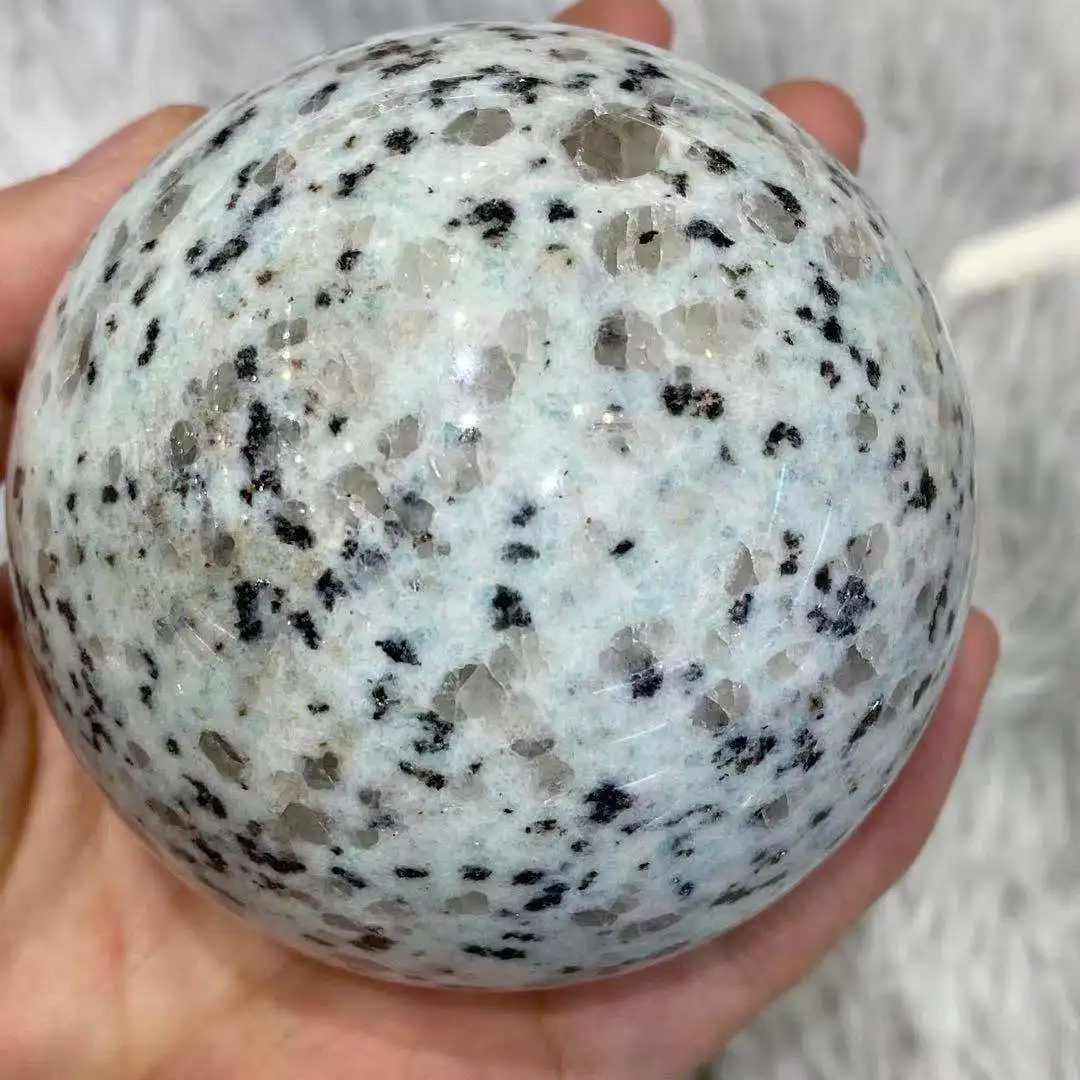 

Natural Tianshan Blue Crystal Quartz Energy Ball Reiki Healing Room Decoration Gift