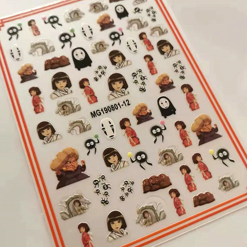 

Новейшая японская аниме-конструкция, 3d самоклеящаяся наклейка, слайдер, самодельные Украшения для дизайна ногтей, наклейка