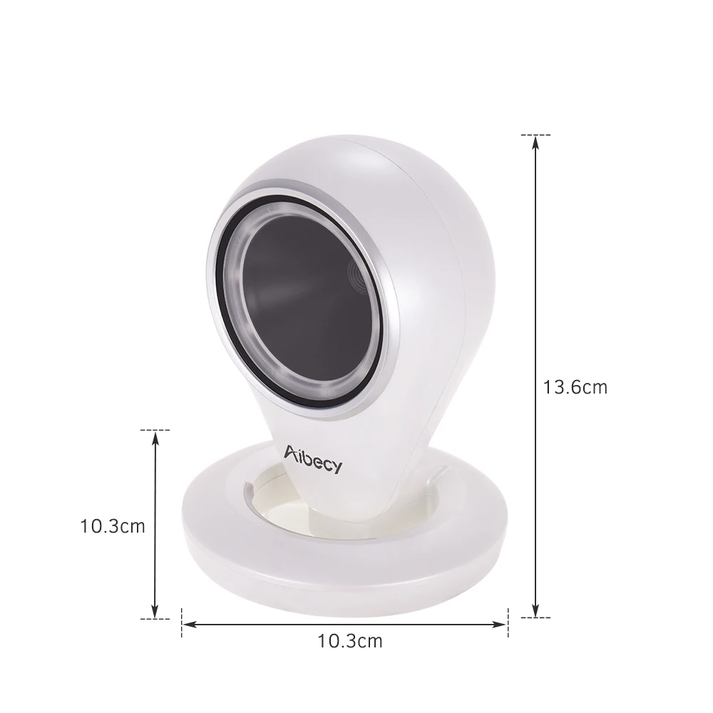 Aibecy USB Wired Hands-free 1D 2D QR Bar coder Scanner Desktop Omnidirectional BarCode Reader Platform Adjustable Scanning | Компьютеры и