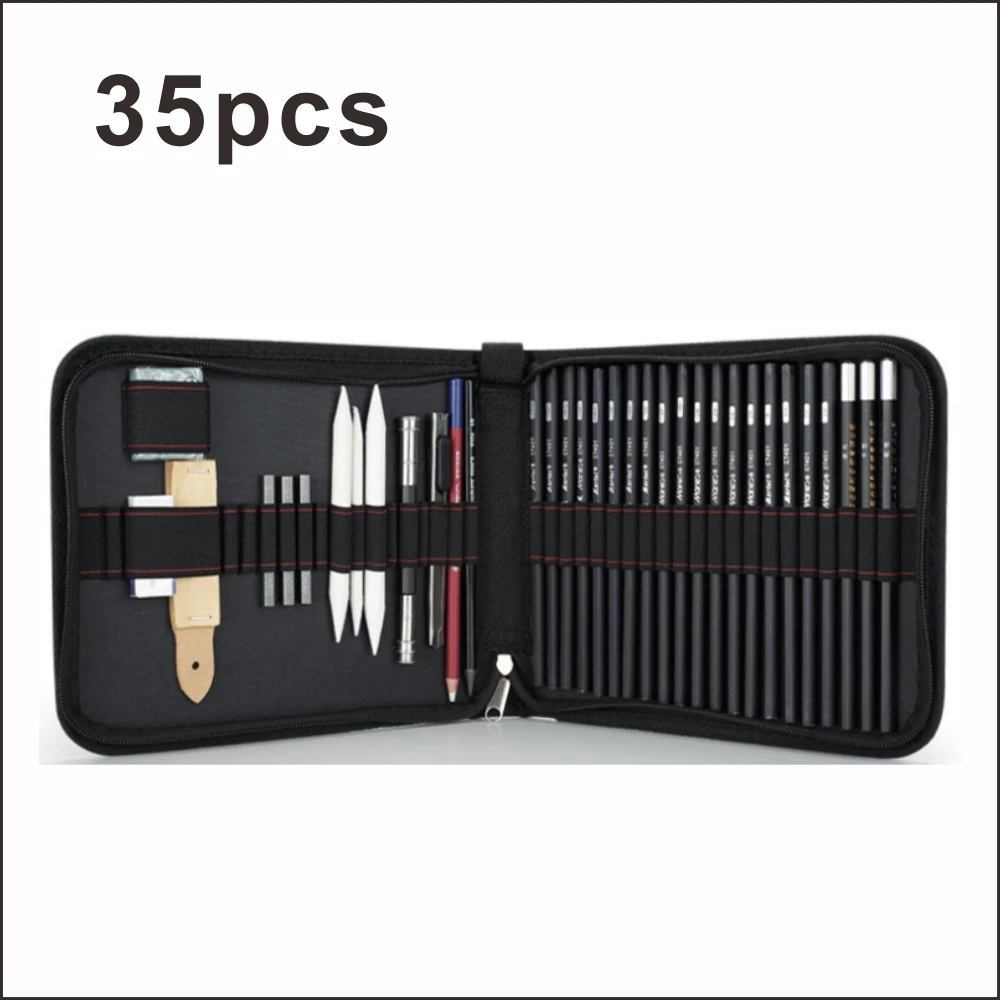 35 шт. карандашный эскизная ручка набор карандашей художника карандаши для