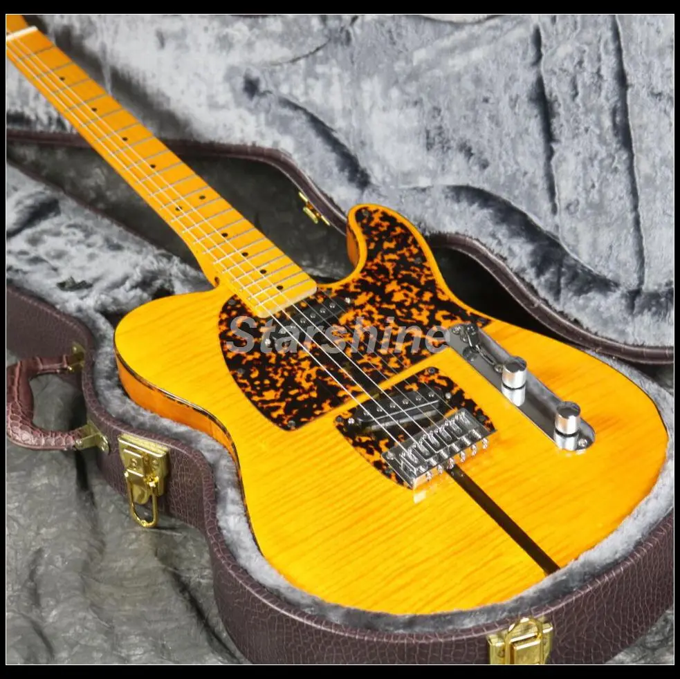 

In Stock Fast Shipping TL Anderson Electric Guitar Z-ZS2 3A Flamed Maple Top Yellow Color Fast Delivery Good Quality Free Shippi