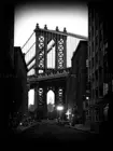 Черно-белый архитектурный художественный плакат BROOKLYN BRIDGE, Шелковый плакат, домашний Настенный декор 24x36 дюймов