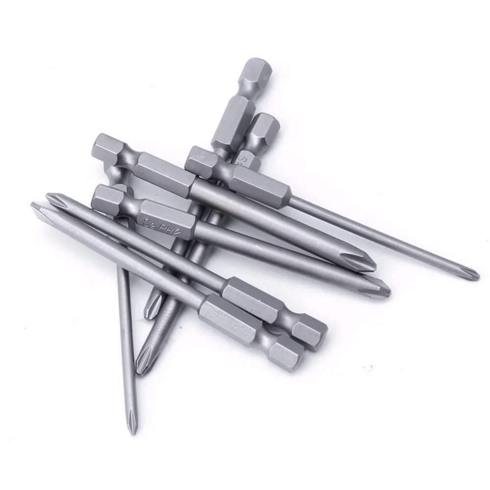 

Alloy Steel 8 Sizes Magnetic Cross Head Screwdrivers 75mm Length 6.35mm Handle