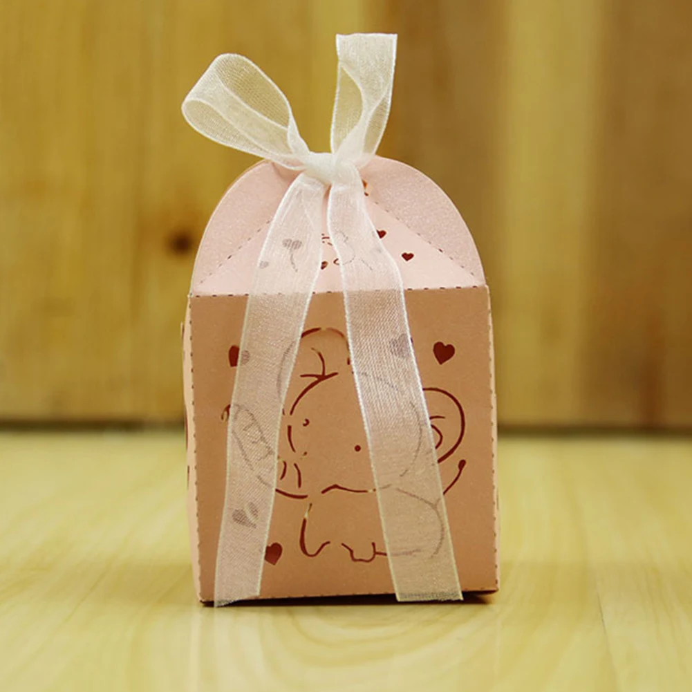 10 шт. детская Свадебная коробка для конфет на день рождения выдолбленный