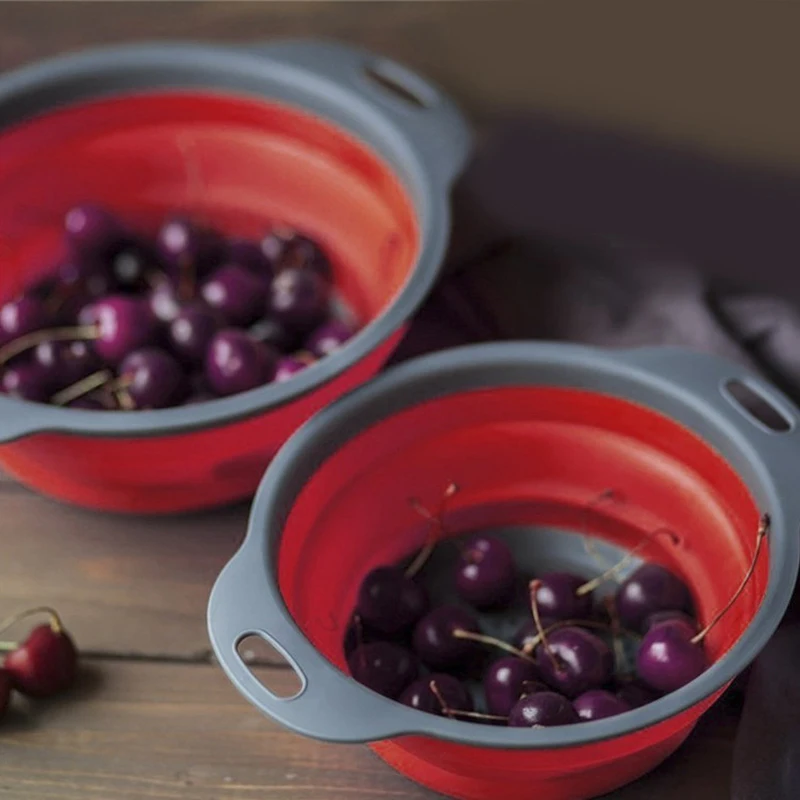 Складная сливная корзина круглая с фильтром для воды телескопическая складная