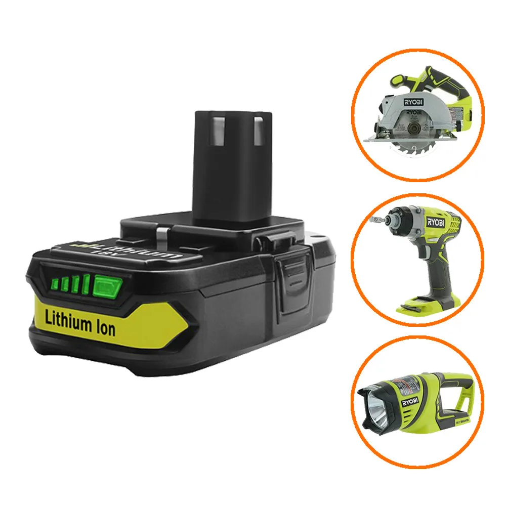 Bonadget 1 шт. 18 в 2500 мАч литиевая батарея для Ryobi P107 P100 P102 P103 P104 P105 P108 L10 Перезаряжаемые