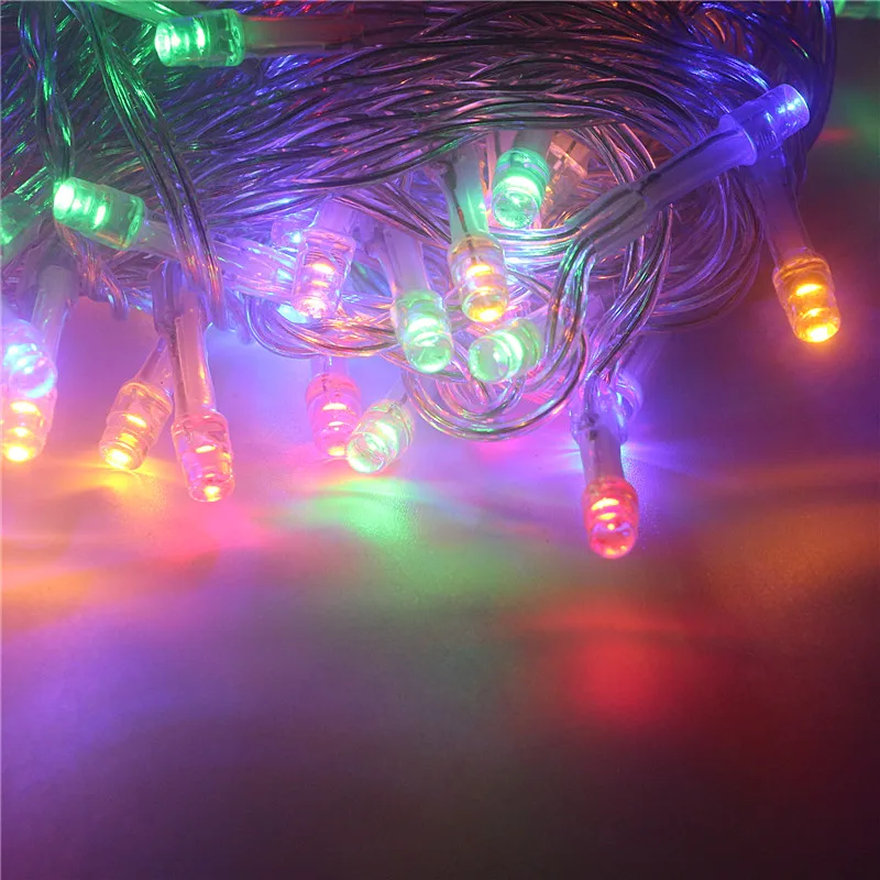 LED String Light 10M 20M 30M 50M 100M Xmas Holiday With DC12V Power Supply Christmas Decoration Lights Warm white RGB Blue | Лампы и