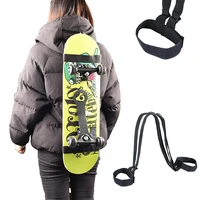 universal nylon skateboard shoulder carrier longboard backpack belt skate board carrier strap for snowboard longboard deck
