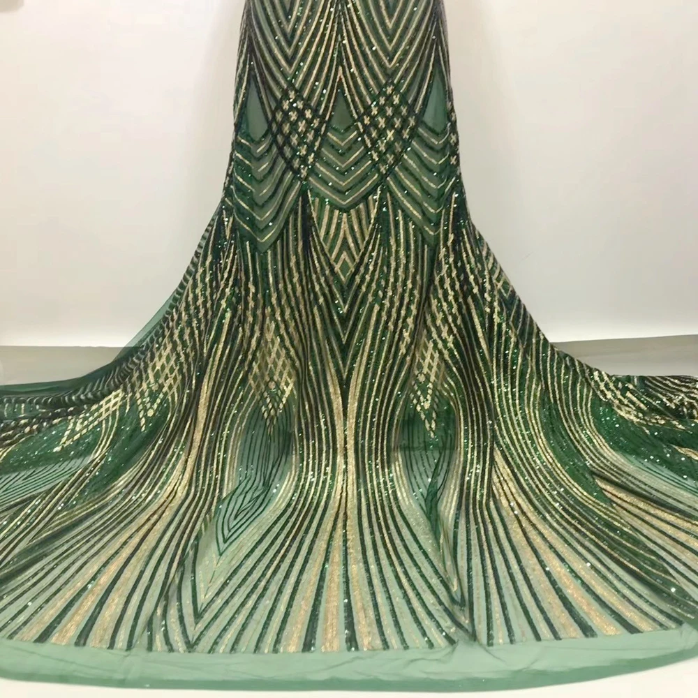 

High-end Fashion French Lace Fabric High Quality African Tulle Elegant Embroidered Transparent Net Lace Fabric For Wedding Dress