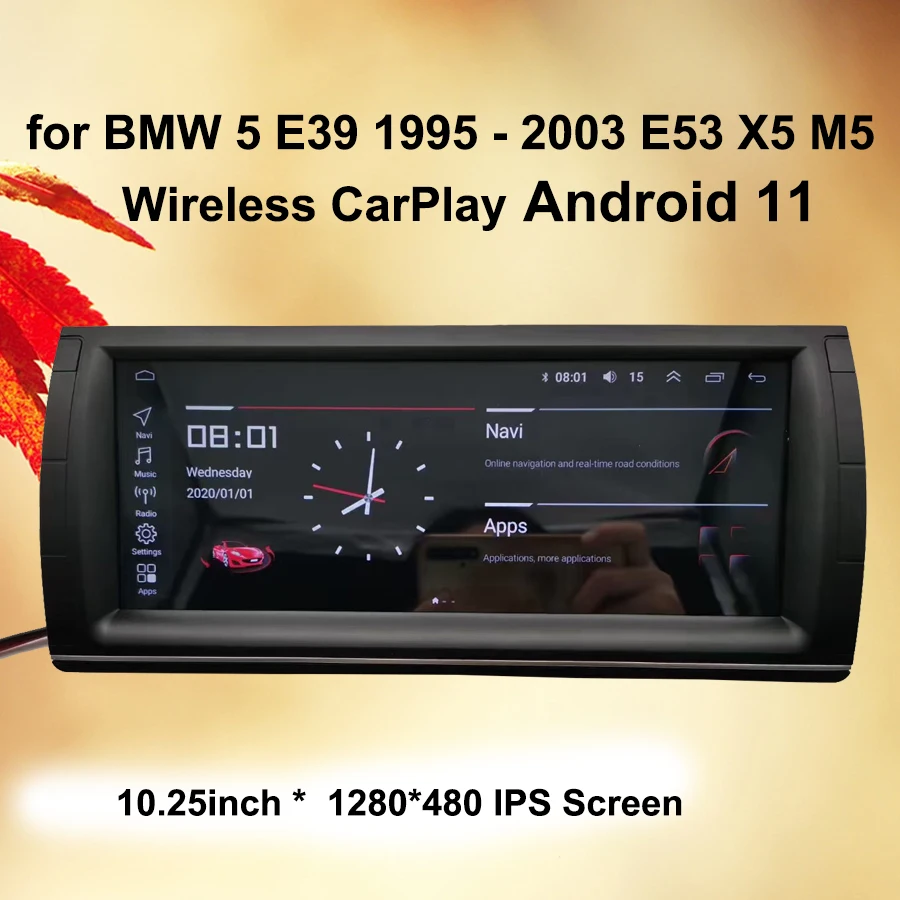 Автомагнитола 2 Din Android для BMW 5 E39 1995 - 2003 E53 X5 M5 Carplay 4G Автомобильный мультимедийный