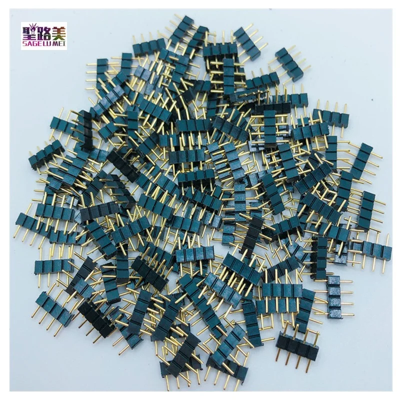 10 шт./лот светодиоидный коннектор адаптер 4Pin черный/белый RGB/5Pin черный RGBW Комплект